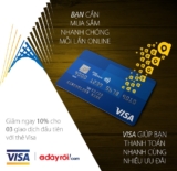 Giảm ngay 10% cho 03 giao dịch đầu tiên tại Adayroi với thẻ Vietcombank Visa.